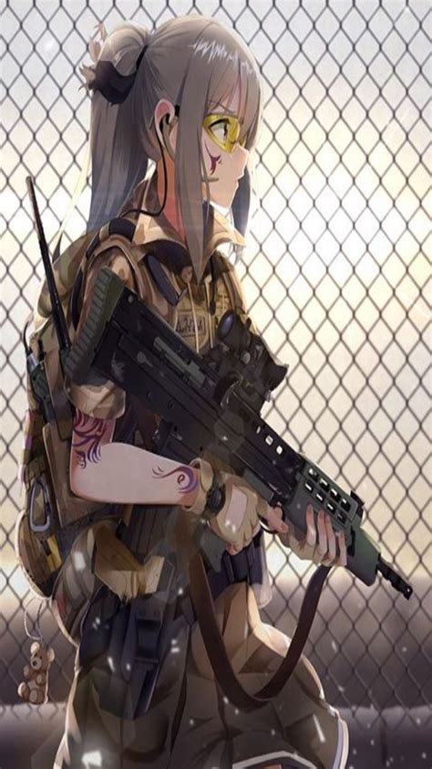 Anime Army Girl Wallpapers Download Best Wallpapers