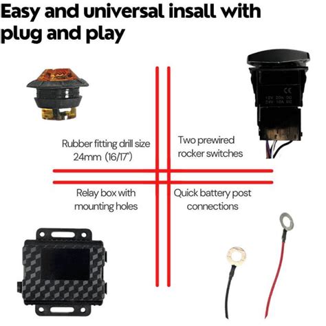 Utv Turn Signal Kit With Horn And Rocker Switches Extreme Led Light Bars