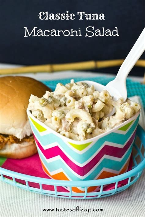 Cook the macaroni and let cool. Classic Tuna Macaroni Salad {Tastes of Lizzy T} This is ...