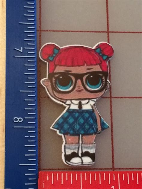Laugh Out Loud Lol Plaid Skirt And Glasses Girl Acrylic
