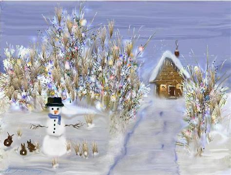 Winter Wonderland Digital Art By June Pressly Fine Art America