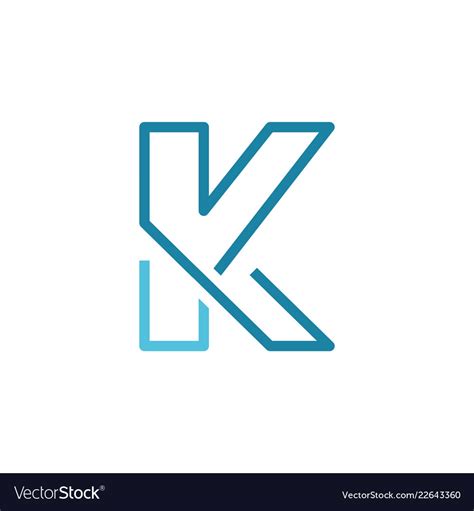K Letter Logo Royalty Free Vector Image Vectorstock