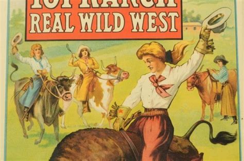 101 Ranch Wild West Show Cowgirl Poster 1911