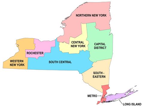 State Map Of New York