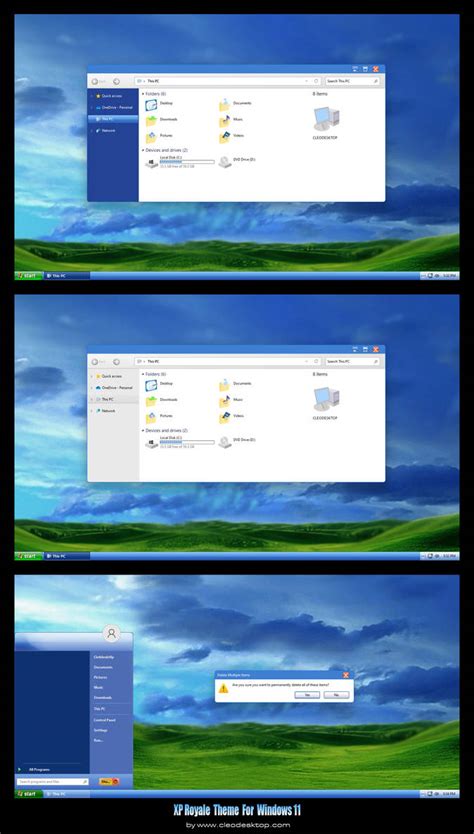 Xp Royale Theme For Windows 11 By Cleodesktop On Deviantart