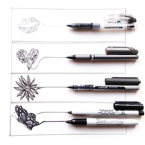 If the monq aromatherapy is too strong, soften each breath by placing a finger between your mouth and the device. Types of Pens - Kelsey Montague Art