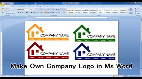 How To Make A Business Logo On Microsoft Word
