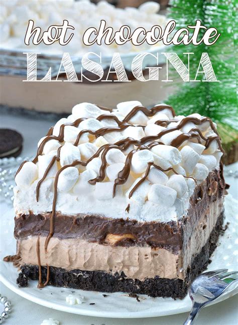 Hot Chocolate Lasagna Omg Chocolate Desserts