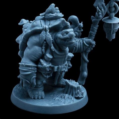 3d Printable Olda The Tortle Druid By Bite The Bullet