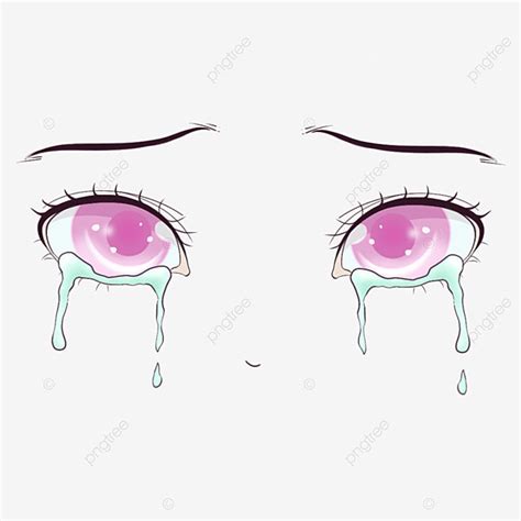 Teary Eyes Png Image Anime Eyes Teary Pink Shed Tears Tears Eyebrow