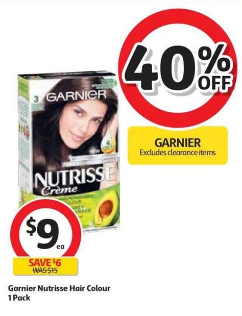 Garnier Nutrisse Hair Colour 1 Pack Offer At Coles Au