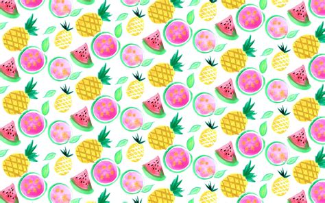 Free Download Download Cute Summer Desktop Tropical Fruits Wallpaper