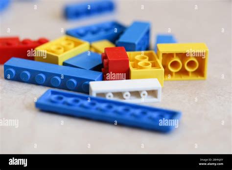 Legos Scattered On The Floor Stock Photo Alamy