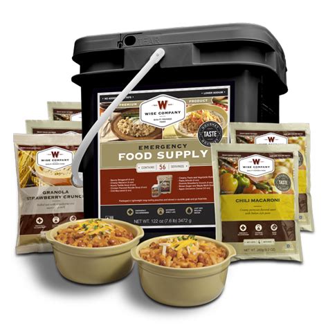 It showed storage foods for an emergency, such as an earthquake, that meet all daily energy requirements could cost just over $2 a day per person. 56-Serve Combo Bucket of Emergency Survival Food ...