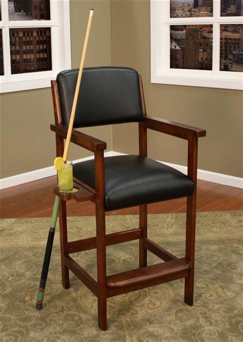 Tall spectator chairs and bright game room lighting can help provide a clear view of the action in the billiards room. Spectator Billiard - Game Room Chair | Chair, Pool table room