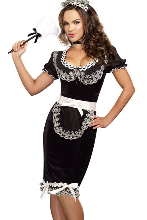 dreamgirl 4 pce maid costume lust lingerie