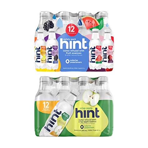 Hint Water Variety Pack And Hint Water Crisp Apple Pack Of 24 3