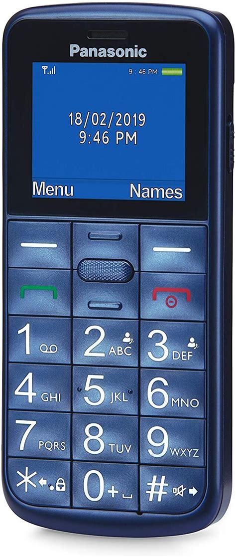 Seniorphone Panasonic Kx Tu110ex Azul Pantalla 177 Radio Fm