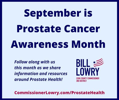Prostate Cancer Awareness Month September 2020 3rd District Cook County