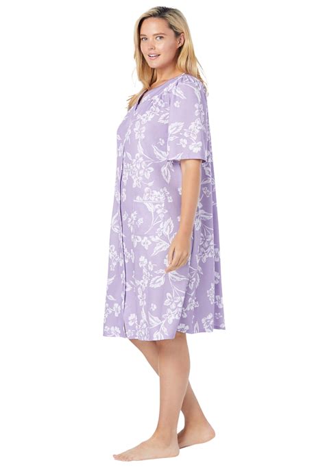 Only Necessities Womens Plus Size Short Sleeve Waffle Knit Robe Ebay
