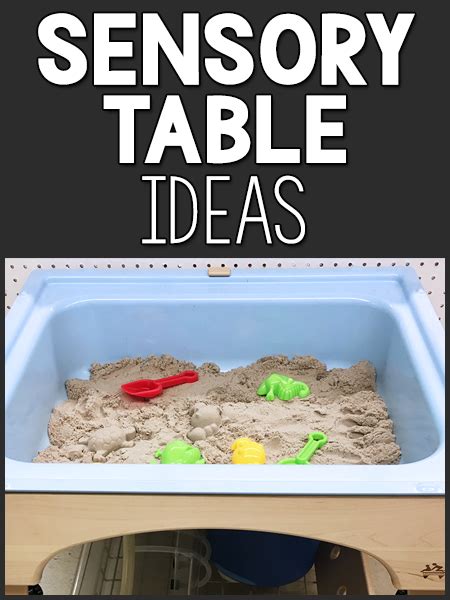 Sensory Table Ideas Prekinders