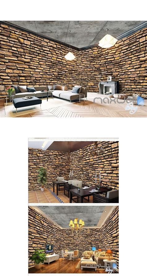Retro Brick Wall Theme Space Entire Room Wallpaper Wall Mural Decal