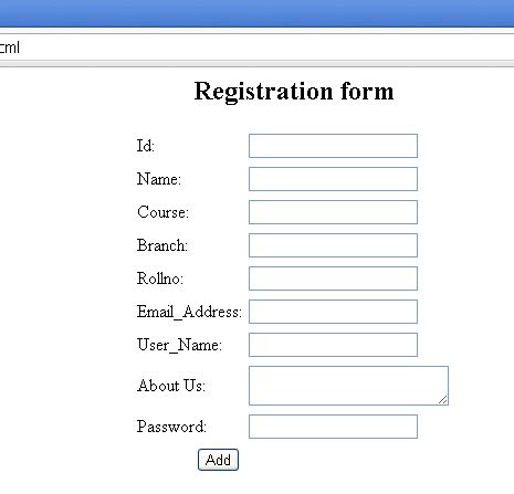 Registration form in html 5. HTML Code for registration form