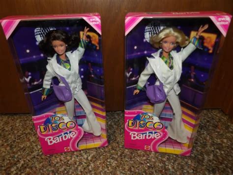 70s Disco Barbie 1998 Special Edition 19928 Blonde And 19929 Brunette 2