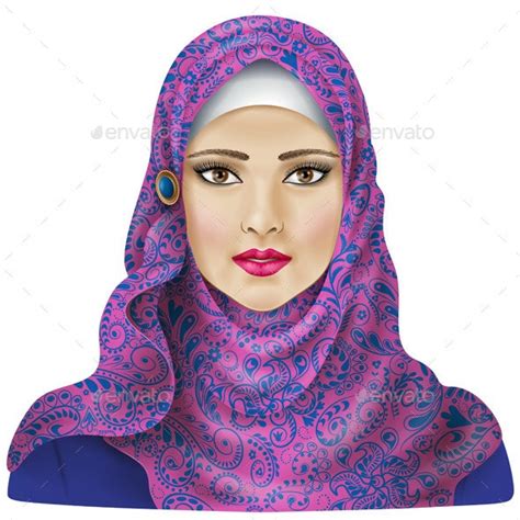 Muslim Girl In Hijab By Valiva Graphicriver