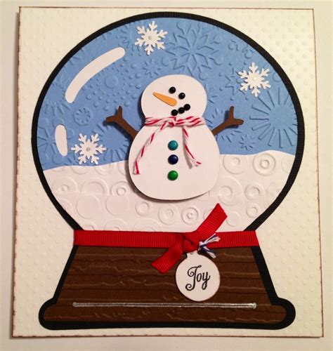 Cricut Snow Globe Card Made Dec 2012 Idea From Cricut Magazine Gave