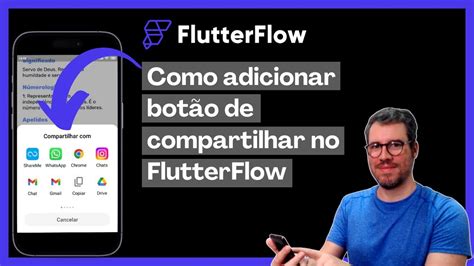 Função que todo app deveria ter Botão de compartilhar no FlutterFlow Tutorial FlutterFlow