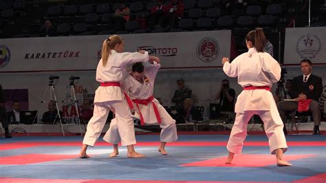 Bunkai Kata Anan Female Team Spain Bronze Medal Match European Karate Championships Youtube