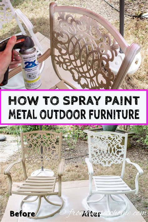How To Repaint A Patio Set Patio Furniture