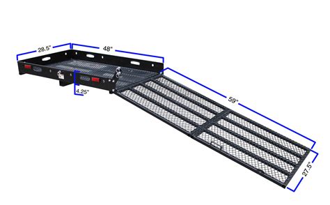 The titan ramps hitch mounted wheelchair carriers mc500 sc500 3. Hitch Mounted Wheelchair Scooter Mobility Carrier Medical ...