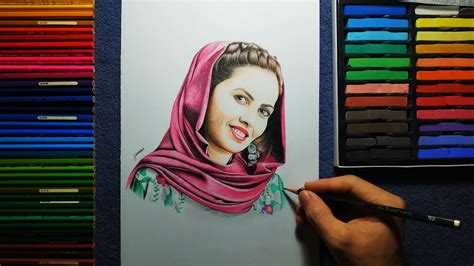 Drawing Of Maryam Khorami نقاشی مریم خرمی Youtube