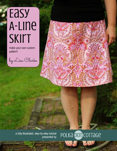 Easy A Line Skirt Sewing Pattern ⋆ Polka Dot Cottage