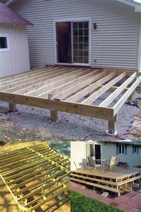 57 16x16 Ground Level Deck Plans