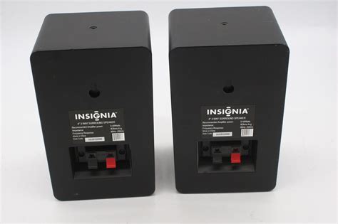 Speakers Pair Of Insignia 3way 8ohms Surround Sound