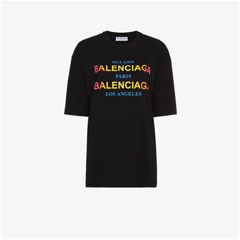 Shop online the latest ss21 collection of balenciaga for men on ssense and find the perfect. Balenciaga Multi Logo T-Shirt | Browns