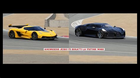 Koenigsegg Jesko Vs Bugatti La Voiture Noire Youtube
