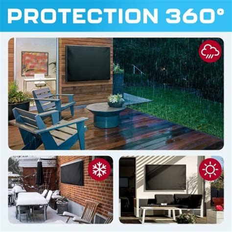 Garnetics Outdoor Tv Cover Weatherproof Protection For Flat Tvs