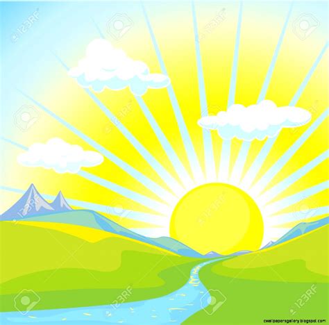 Mountain Sunrise Clipart Wallpapers Gallery