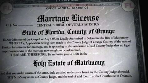 Florida Marriage Licenses Florida Lawmaker Seeks Ban Of Marriage