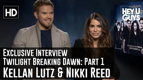 Nikki Reed And Kellan Lutz Twilight Breaking Dawn Part Exclusive Interview Youtube