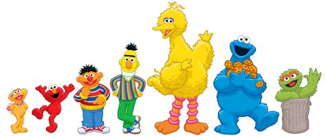 collection of sesame street characters png pluspng