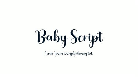Baby Script Font Download Free For Desktop And Webfont