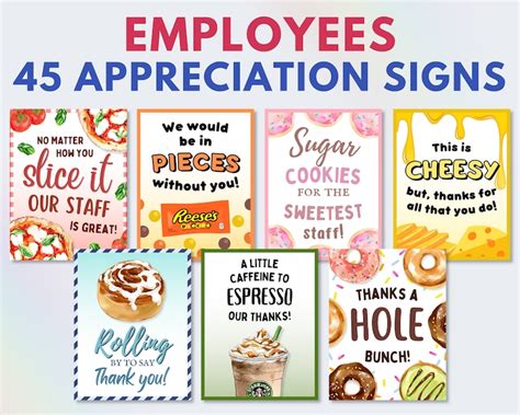 45 Employee Appreciation Signs Employee Appreciation Sign Etsy