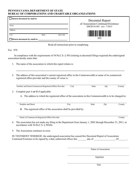 Form Dscb Fill Out Sign Online And Download Fillable Pdf Pennsylvania Templateroller