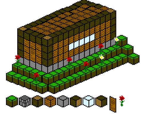 Minecraft House Pixel Art Maker