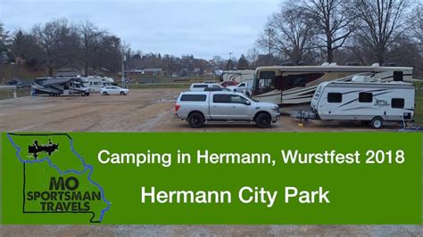 Camping In Hermann Missouri Hermann City Park Wurstfest Youtube
